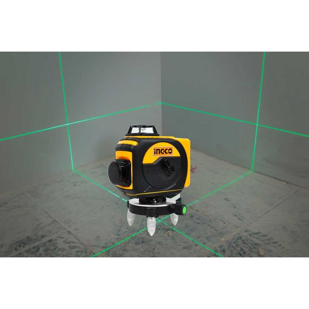 Ingco HLL255245 3D x 360° Line Laser Level (Green) [4000 mAh] - KHM Megatools Corp.