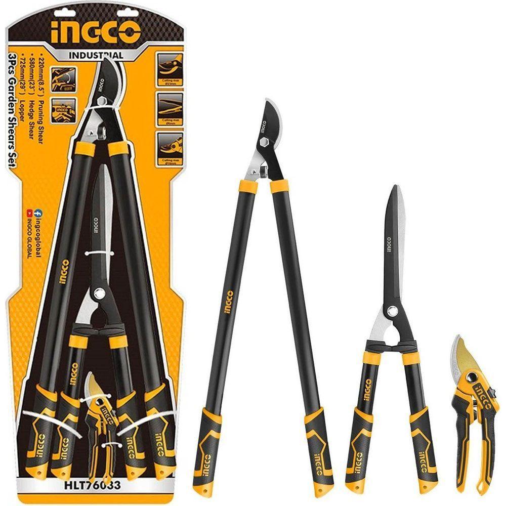 Ingco HLT76033 3pcs Garden Shears Set - KHM Megatools Corp. Main image