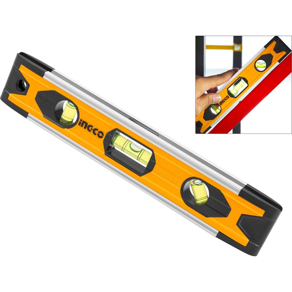 Ingco HMSL01030 Magnetic Mini Spirit Level 9" - KHM Megatools Corp.