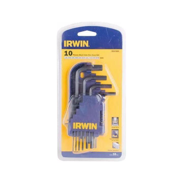 IRWIN T9097000 Hexagonal Allen Wrench Set 10pcs [Short] (Metric) | Irwin by KHM Megatools Corp. Main image