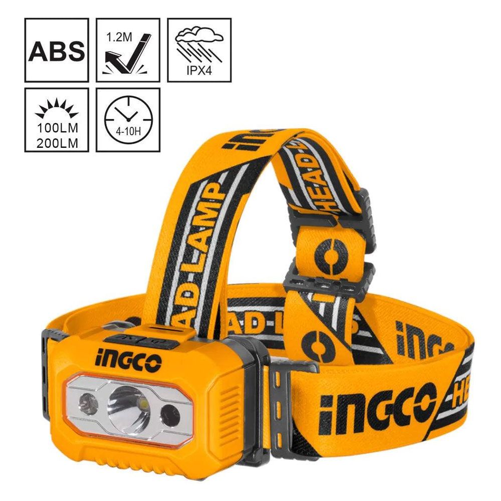 Ingco HHL013AAA8 Head Lamp / Light 200 lumens (AAA) - KHM Megatools Corp.