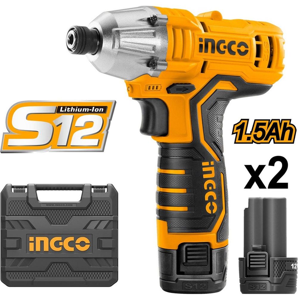 Ingco CIRLI1201 20V Cordless Li-Ion Impact Driver 12V - KHM Megatools Corp.