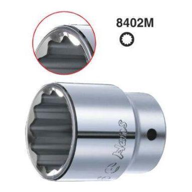 Hans 8402M 1" Drive Socket Wrench 12 pts [Loose] - KHM Megatools Corp.