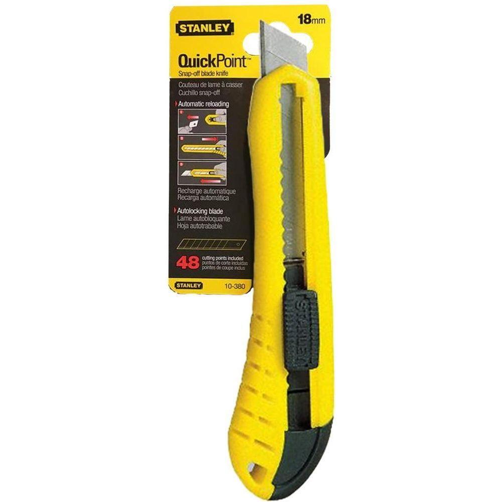 Stanley 10-380 Quick Point Snap Off Cutter Knife 18mm (Auto Reload) | Stanley by KHM Megatools Corp. Main image