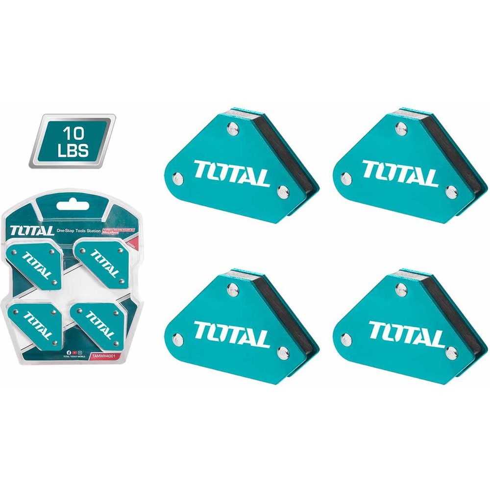 Total TAMWH4001 4pcs Magnetic Welding Holder Set / Welding Magnet Set - KHM Megatools Corp. Main image