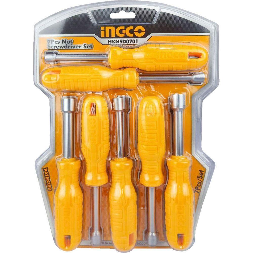 Ingco HKNSD0701 7pcs Nut Screwdriver Set - KHM Megatools Corp. Main image
