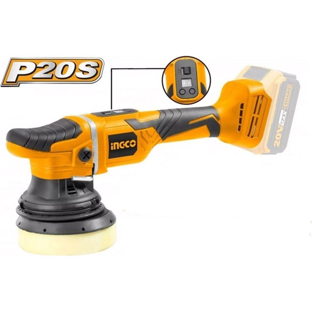 Ingco APLI2002 20V Cordless Li-Ion Angle Polisher 20V BL Motor - KHM Megatools Corp. Main image