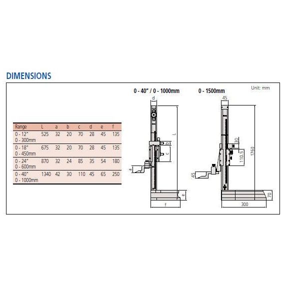 Mitutoyo Vernier Height Gage, Series 514 | Mitutoyo by KHM Megatools Corp.