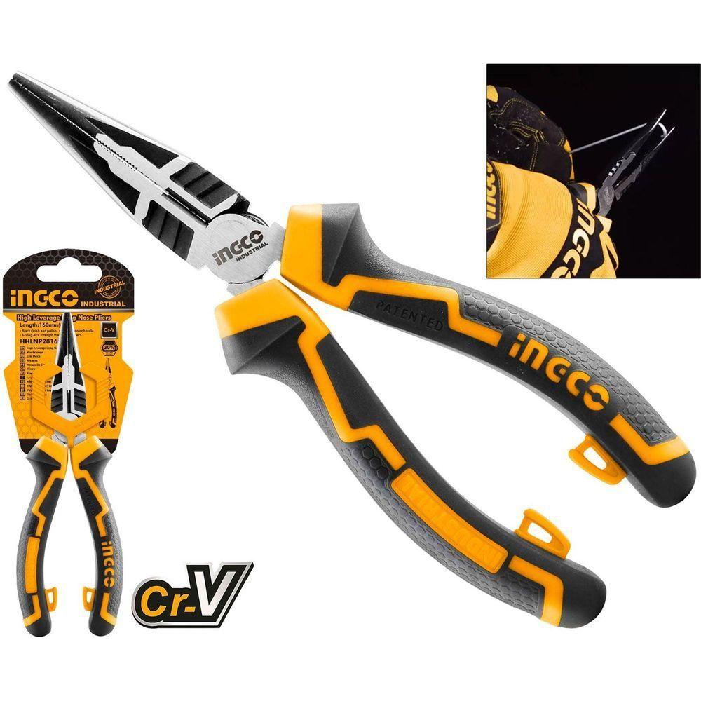 Ingco High Leverage Long Nose Pliers - KHM Megatools Corp. Main image