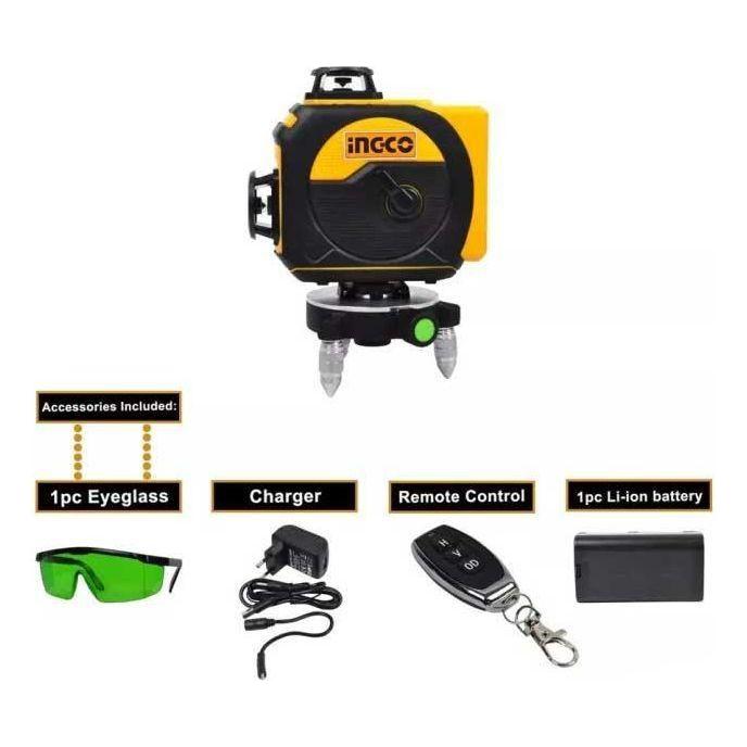 Ingco HLL255267 3D x 360° Line Laser Level (Green) [5000 mAh] Secondary image