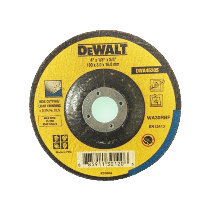 Dewalt DW4520S Cut Off Wheel 4" for Stainless Steel - KHM Megatools Corp. Main image