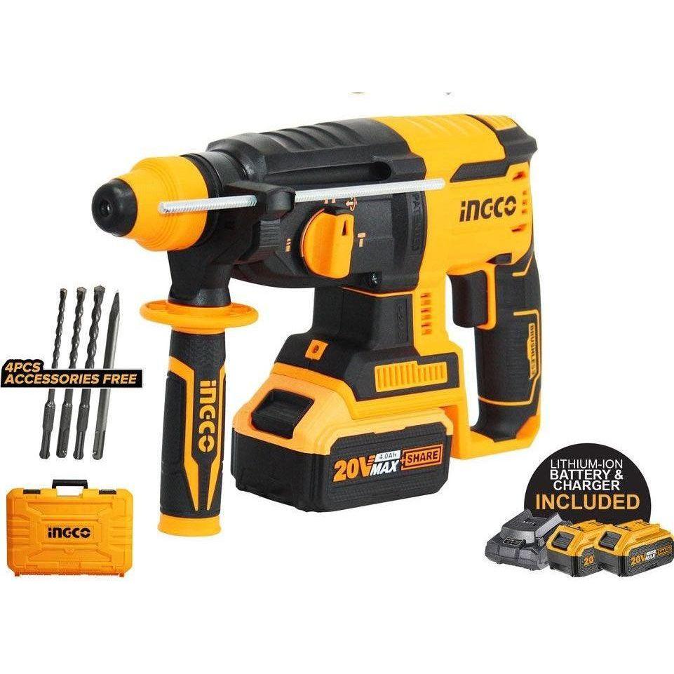 Ingco CRHLI202287 20V Cordless Li-Ion Rotary Hammer 20V - KHM Megatools Corp. Main image
