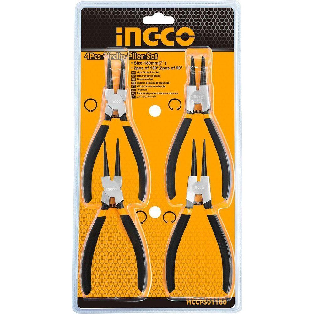 Ingco HCCPS01180 4pcs Circlip Pliers Set - KHM Megatools Corp. Main image