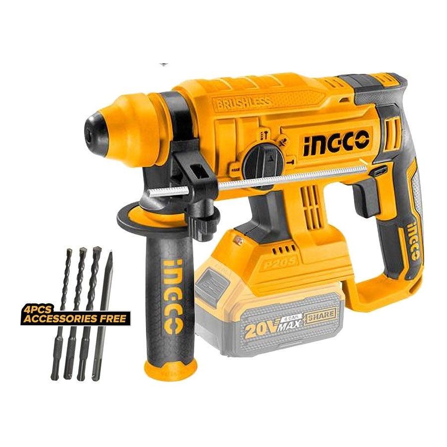 Ingco CRHLI2201 20V Cordless Li-Ion Rotary Hammer 20V BL Motor - KHM Megatools Corp.