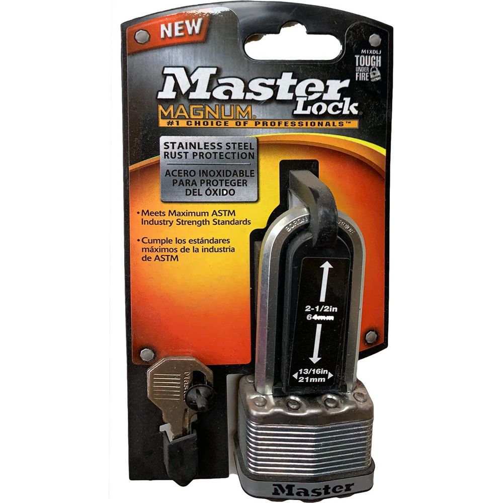 MasterLock Magnum® Laminated Steel Padlock (Long Shackle) | Masterlock by KHM Megatools Corp. Main image