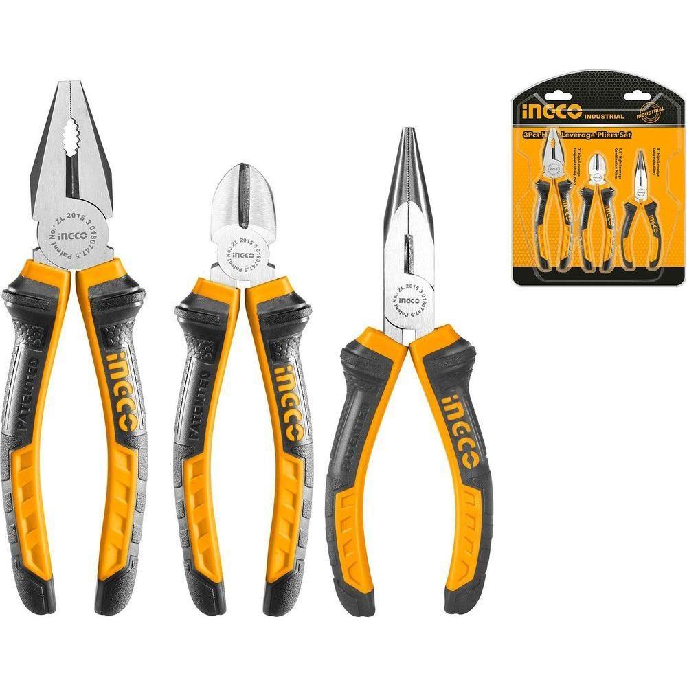 Ingco HKPS08318 3pcs Pliers Set - KHM Megatools Corp. Main image