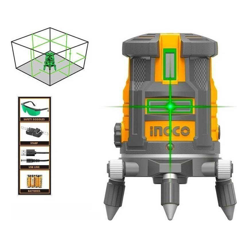 Ingco HLL305205 Line Laser Level [Green] (20 meters) - KHM Megatools Corp. Main image
