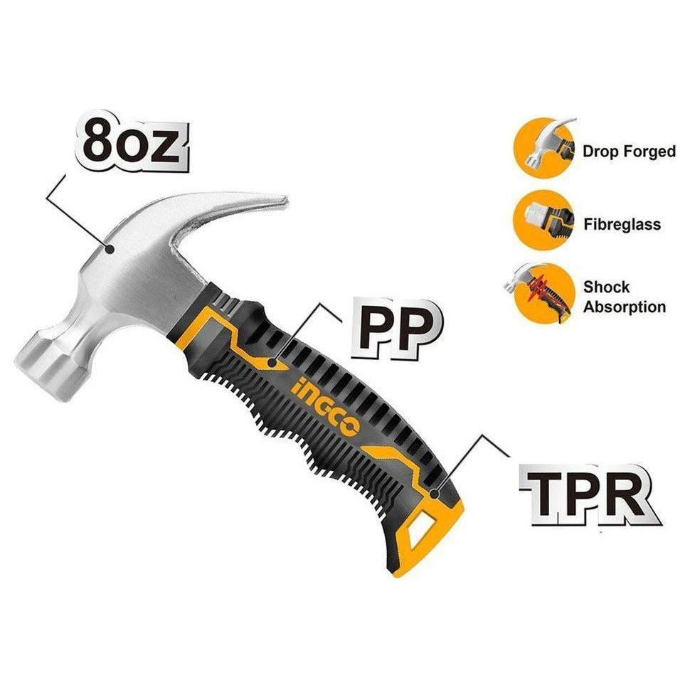Ingco HMCH80808D Mini Claw Hammer 8oz. - KHM Megatools Corp. Main image