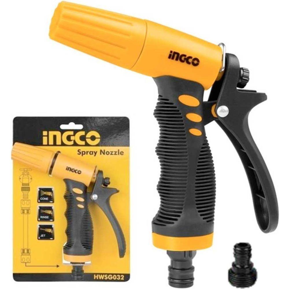 Ingco HWSG032 Plastic Trigger Garden Nozzle 3 Way - KHM Megatools Corp. Main image