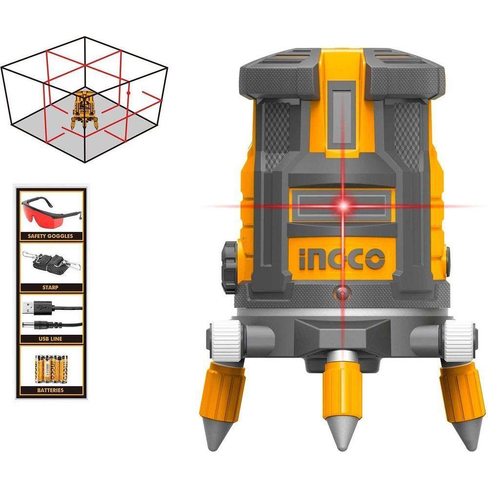 Ingco HLL306505 Line Laser Level [Red] (20 meters) - KHM Megatools Corp. Main image