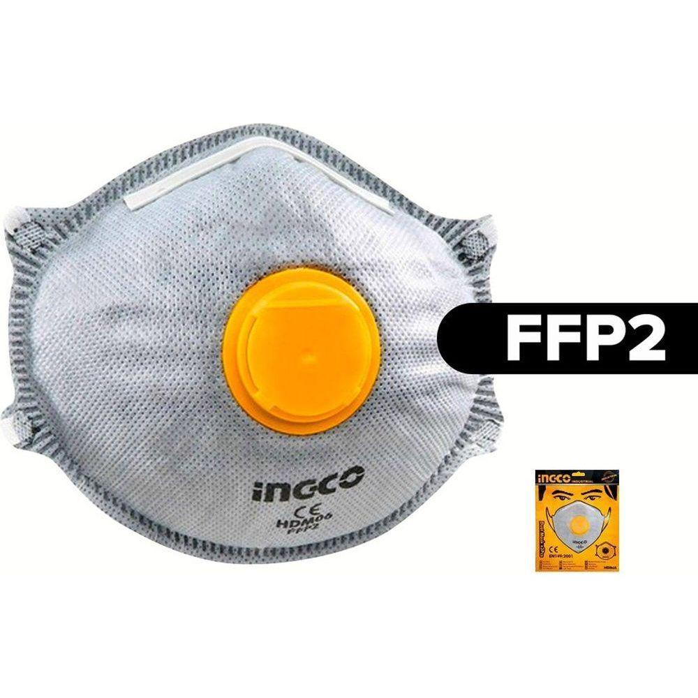 Ingco HDM08 Dust Mask with Valve FFP2 (Activated Carbon Fiber) - KHM Megatools Corp. Main image