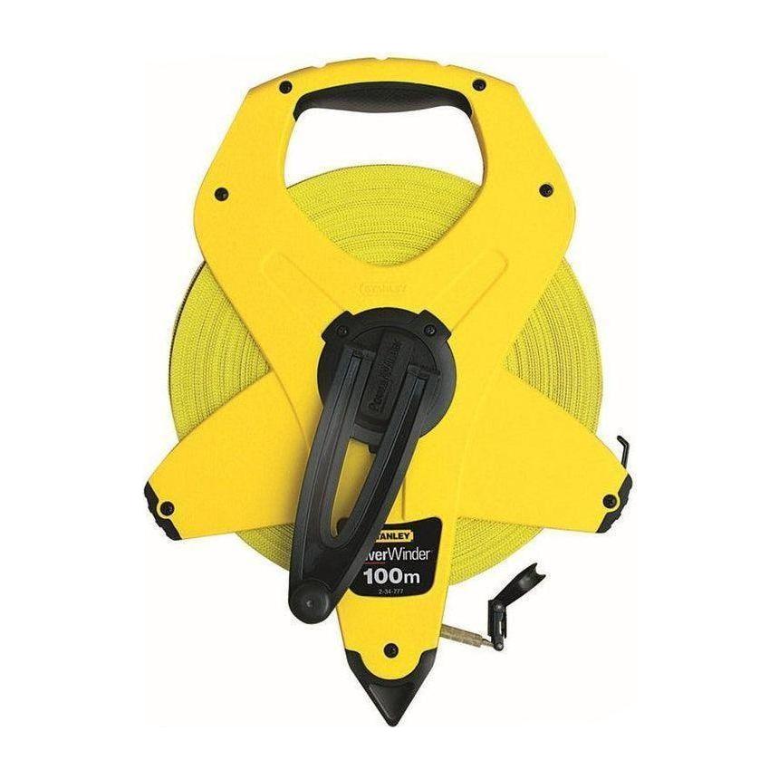 Stanley 34-777 PowerWinder Fiberglass Long Tape Measure (2-Sided Reading) | Stanley by KHM Megatools Corp. Main image