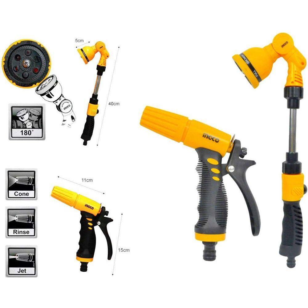 Ingco HWSK0201 2 pcs Watering Garden Nozzle Sprayer Kit - KHM Megatools Corp. Main image