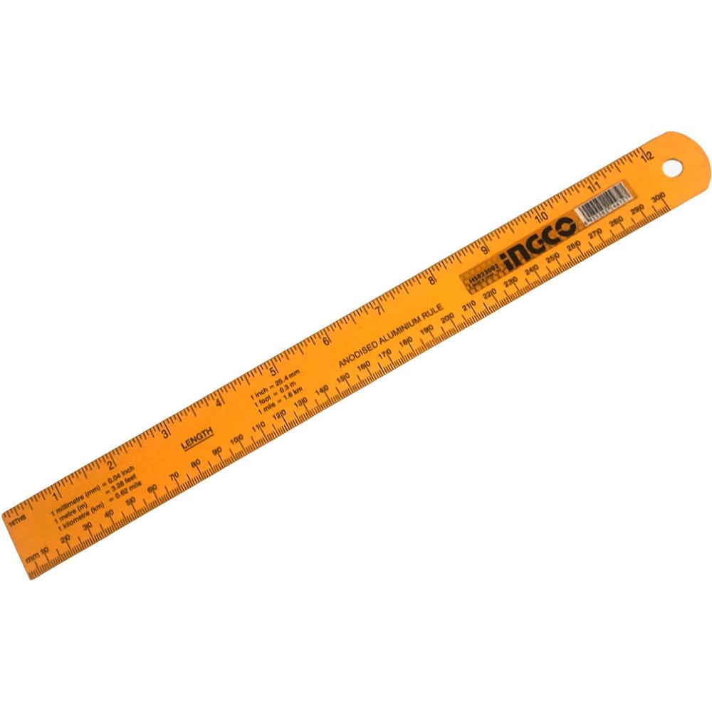 Ingco HSR23002 Aluminum Ruler 30cm - KHM Megatools Corp.