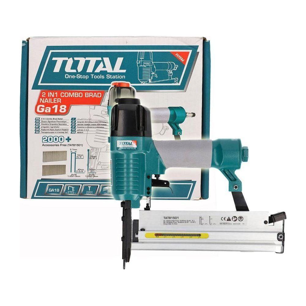 Total TAT81501 2in1 Combo Pneumatic Brad Nailer & Stapler | Total by KHM Megatools Corp. Main image