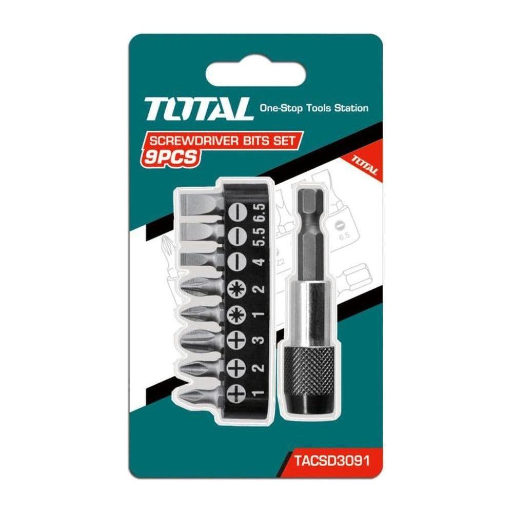 Total TACSD3091 9pcs Screwdriver Bit Set | Total by KHM Megatools Corp. Main image