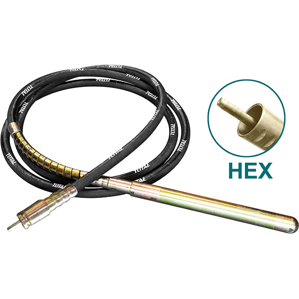 Total TPVP1382 Concrete Vibrator Hose Shaft / Poker (Hex) 38mm - KHM Megatools Corp. Main image