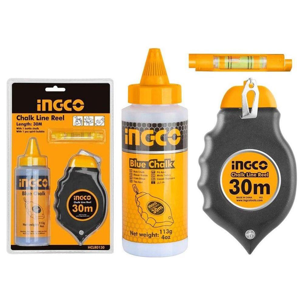 Ingco HCLR0130 Chalk Line Level Reel Set - KHM Megatools Corp. Main image