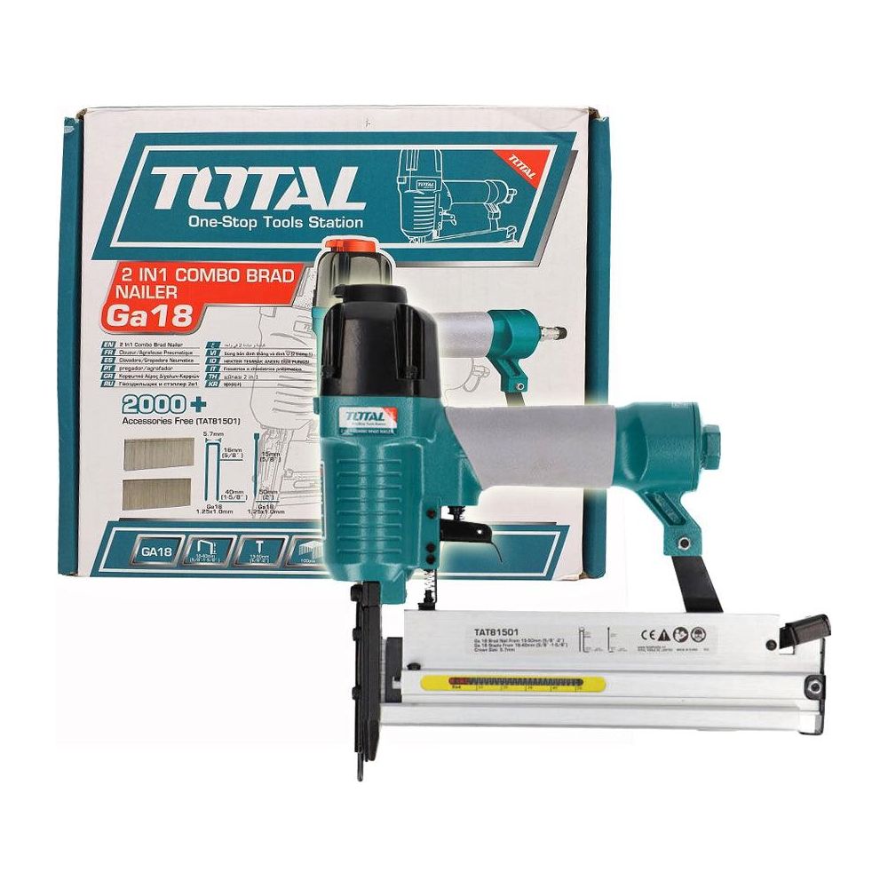 Total TAT81501 2in1 Combo Pneumatic Brad Nailer & Stapler | Total by KHM Megatools Corp.