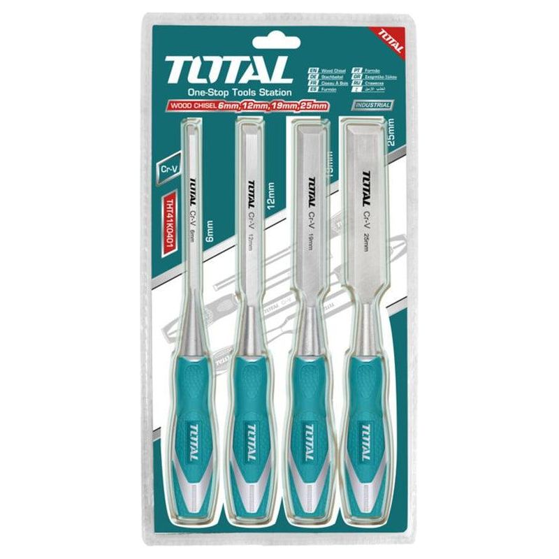 Total THT41K0401 4pcs Wood Chisel Set | Total by KHM Megatools Corp.