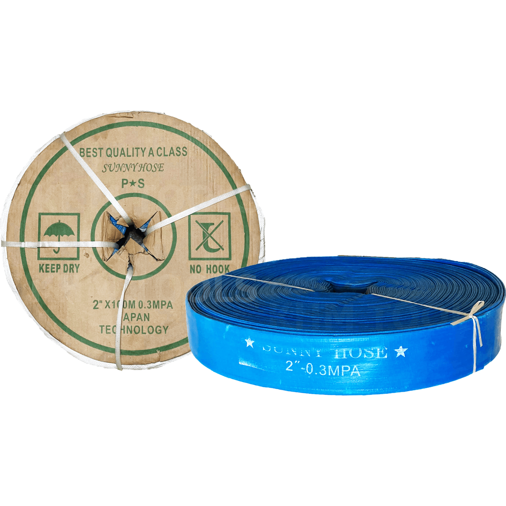 Sunny Flat Duct Hose / Discharge Hose (Blue) - KHM Megatools Corp. Main image