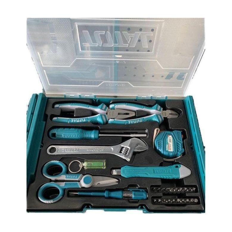 Total THKTV02H291 29pcs Hand Tools Set with Stackable Tool Box Secondary image