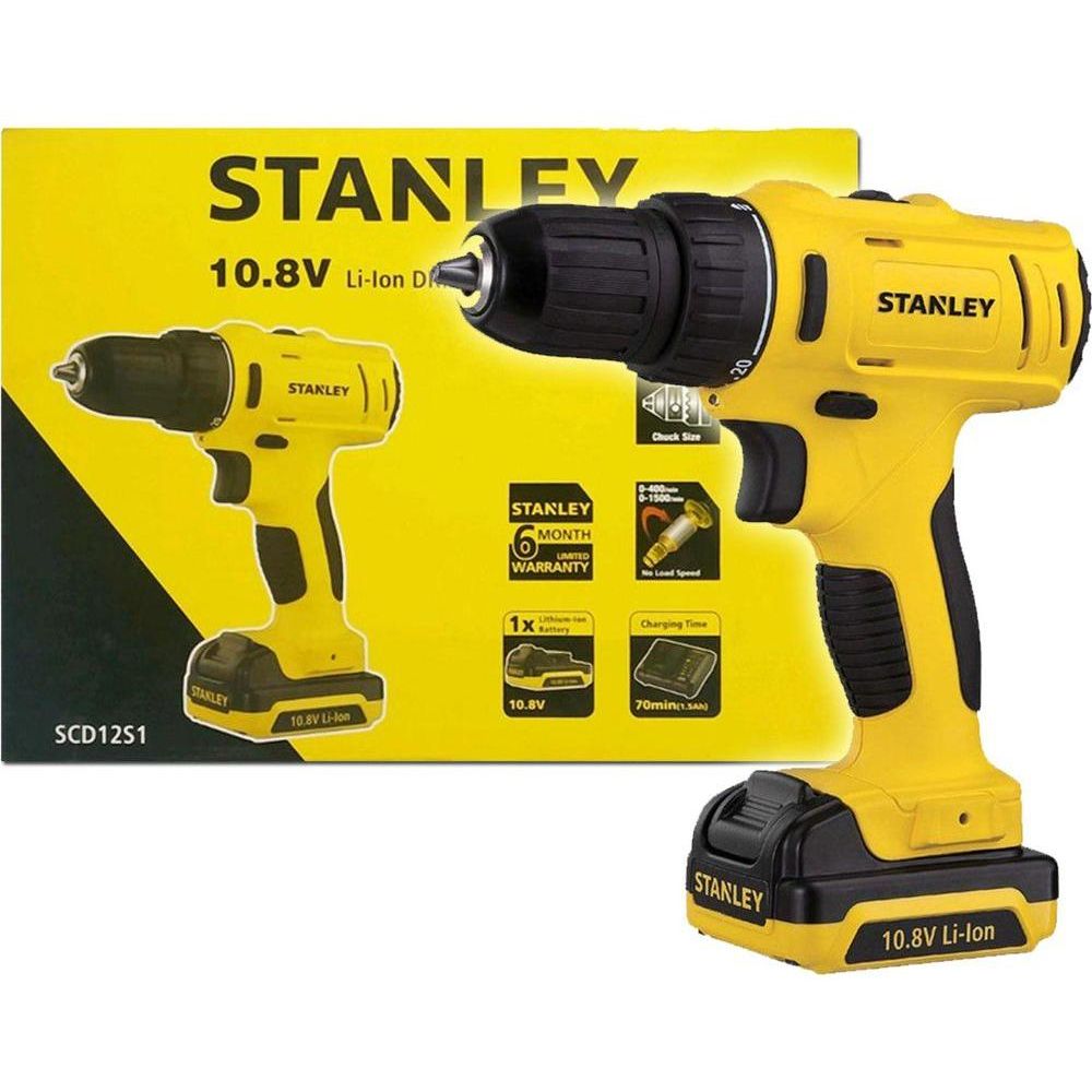 Stanley SCD121S1 12V Cordless Drill / Driver 10mm - KHM Megatools Corp.