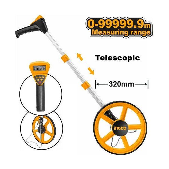 Ingco HDMW23 Digital Display Measuring Wheel [5-digits] - KHM Megatools Corp.