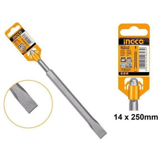 Ingco DBC0122501 SDS PLUS Flat Chisel 14X250mm - KHM Megatools Corp. Main image