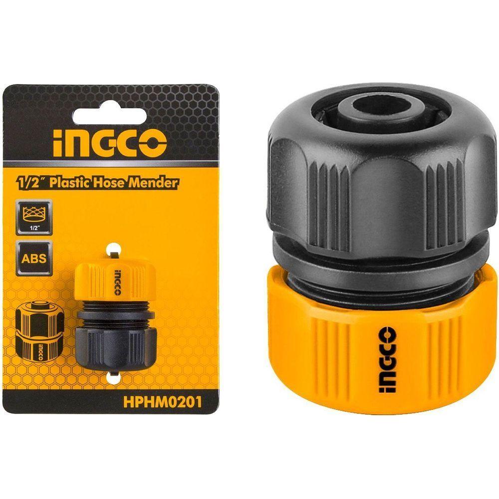 Ingco HPHM0201 Plastic Garden Hose Mender / Repair Fitting 1/2" - KHM Megatools Corp. Main image
