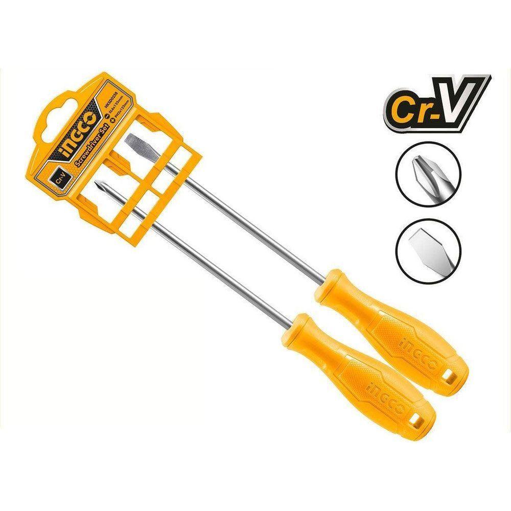 Ingco HKSD0258 2pcs Screwdriver Set - KHM Megatools Corp. Main image