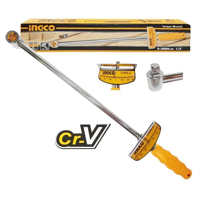 Ingco HPTW300N1 Torque Wrench 300Nm 1/2" Drive - KHM Megatools Corp.