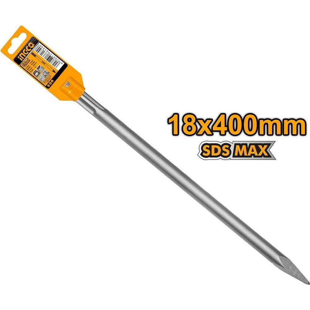 Ingco DBC0214001 SDS MAX Pointed Chisel 18X400mm - KHM Megatools Corp. Main image