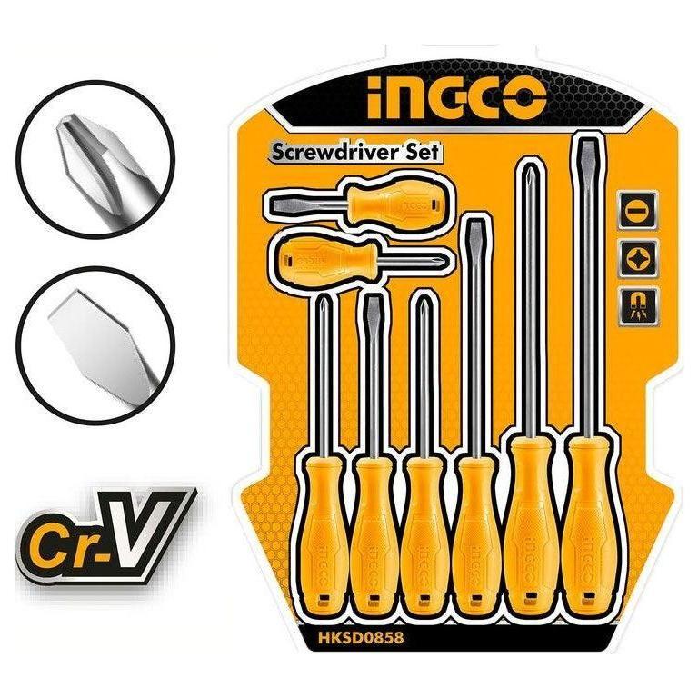 Ingco HKSD0858 8pcs Screwdriver Set - KHM Megatools Corp. Main image