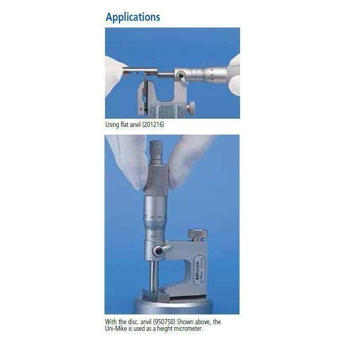 Mitutoyo "Uni-Mike" Uni Micrometer, Series 117, (interchangeable anvil) Secondary image