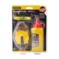 Stanley PowerWinder Chalk Line Level Reel Set [Red] | Stanley by KHM Megatools Corp.