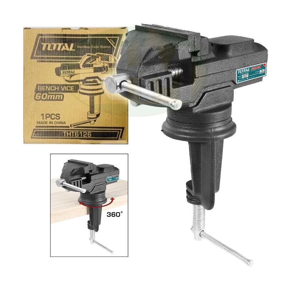 Total THT6126 Table Bench Vise 60mm | Total by KHM Megatools Corp.