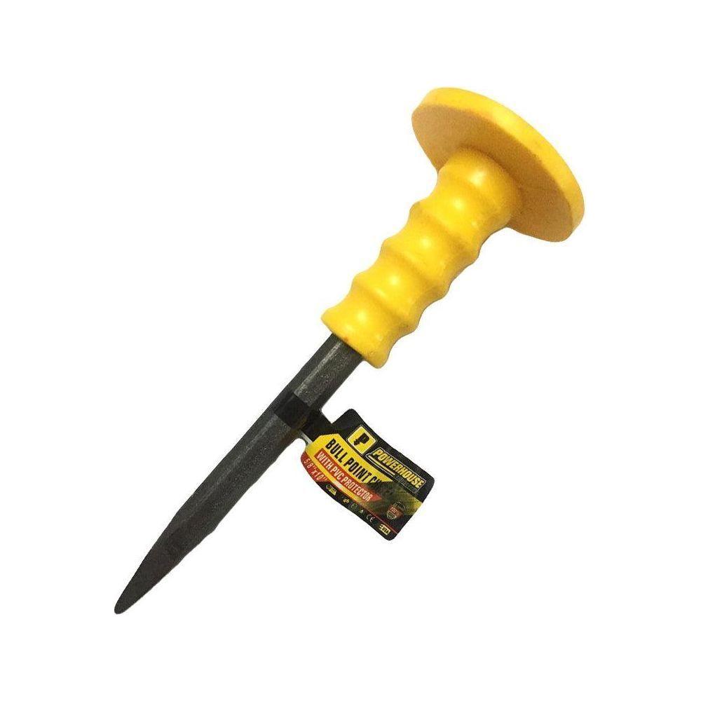Powerhouse Cold Chisel Pointed With Hand Protector | Powerhouse by KHM Megatools Corp. Main image