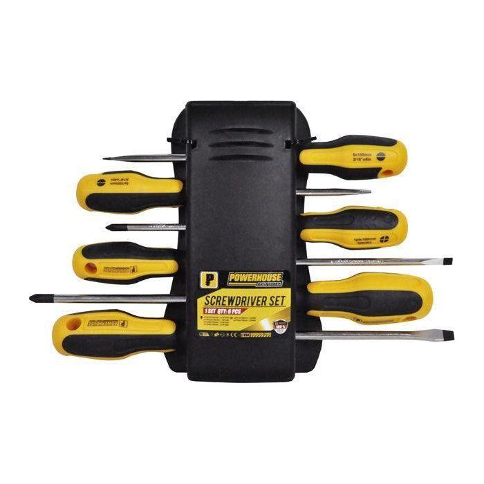Powerhouse T33602 6 pcs Cushion Grip Screwdriver Set | Powerhouse by KHM Megatools Corp. Main image