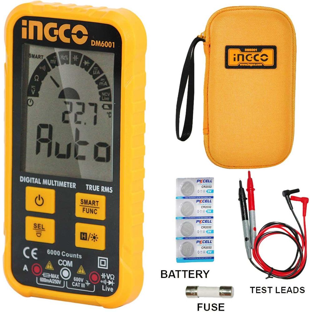 Ingco DM6001 Digital Multi Meter / Tester True RMS - KHM Megatools Corp.